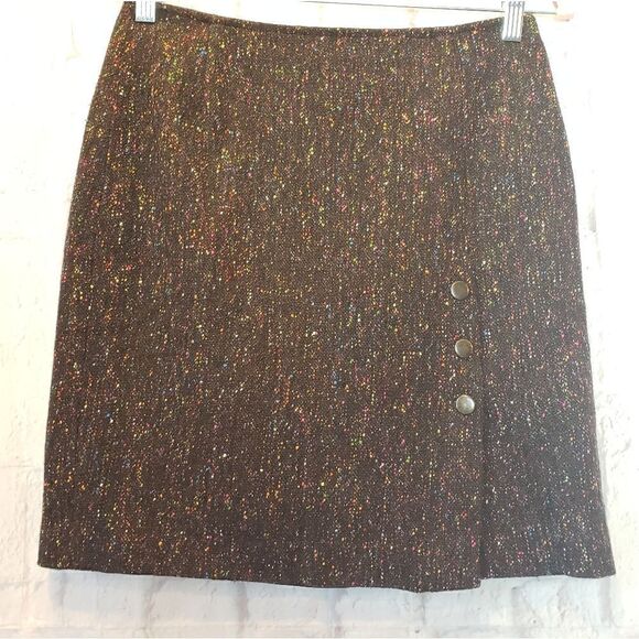 CYNTHIA STEFFE Wool-blend Tweed Pencil Skirt - Picture 1 of 9